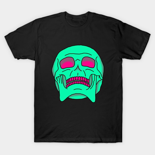 Psychedelic Skull T-Shirt by MrGekko